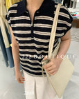 28A8 - KNIT POLO TOP