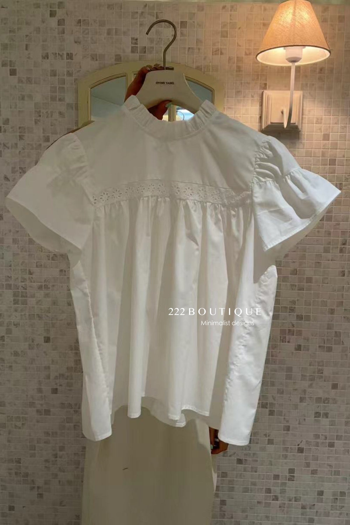 15a78 Broderie cotton blouse – light, airy, delicate