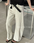 28q1 - BELTED MIDI SKIRT
