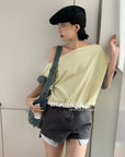 12q25 Layered cotton boxer shorts