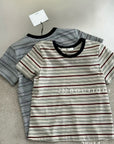 28A14- STRIPED BASIC TEE