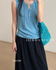 28a100 - SLEEVELESS KNIT TOP