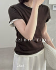 28a4- SLIM KNIT TEE