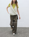 18a47 V-neck cashmere vest
