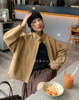 18a43 Suede fleece jacket