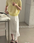 28a8- KNIT POLO TOP