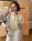 28a47 - FLORAL KNIT CARDIGAN
