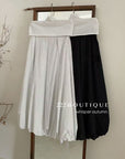 16v31 A-line elastic-waist skirt