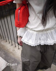 28a69 - RUFFLE HEM TOP