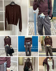 17a112 Basic cashmere knit cardigan