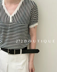 28A3 - STRIED RINGER TEE