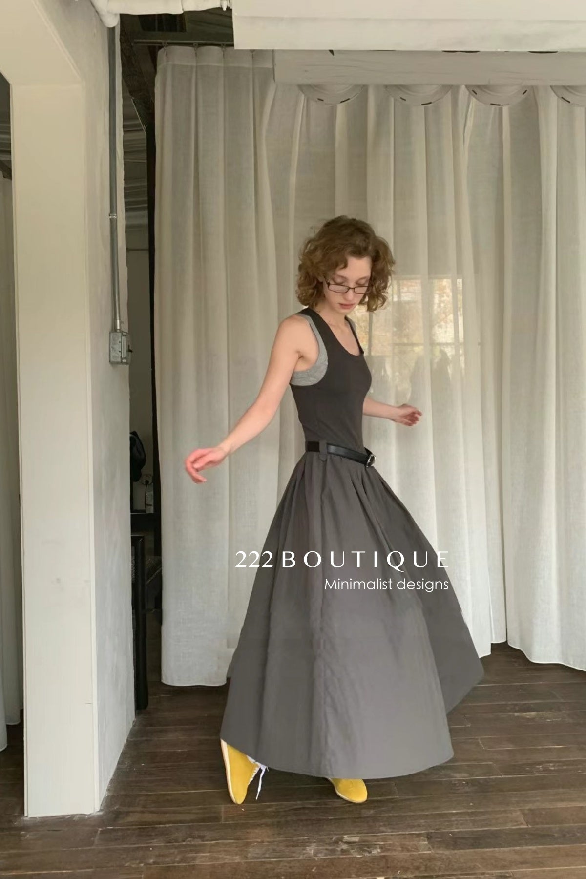 12v49 Tank layered parachute dress