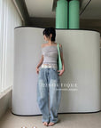 12q14 Soft-washed wide jeans – faded indigo