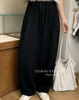 17q7 Basic cotton baggy trousers