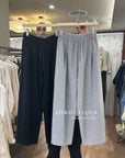 17q7 Basic cotton baggy trousers