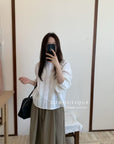 17a10 Basic cotton-blend shirt