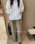 17a10 Basic cotton-blend shirt