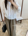 17a10 Basic cotton-blend shirt