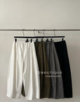 17q11 Corduroy elastic-waist pants