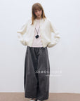 17q11 Corduroy elastic-waist pants