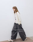 17q11 Corduroy elastic-waist pants