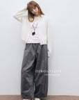 17q11 Corduroy elastic-waist pants