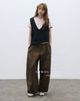 17q11 Corduroy elastic-waist pants