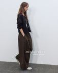 17q11 Corduroy elastic-waist pants