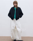 17q11 Corduroy elastic-waist pants