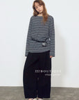 17q11 Corduroy elastic-waist pants