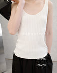 27A96- RIBBED KNIT TANK