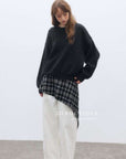 17a19 Round-neck cashmere sweater