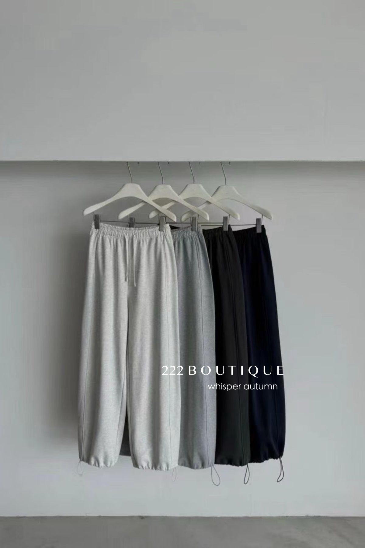 17q15 Cotton jogger trousers with elastic wais