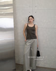 16a1 Spaghetti strap top with front buttons