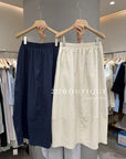 13v60 Linen midi skirt – pastel palette