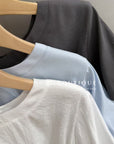 13a123 Balloon hem cotton tops – airy basics