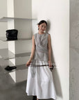 13a80 Draped wrap tops – structured elegance