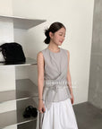 13a80 Draped wrap tops – structured elegance