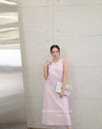 16v8 Tiered round-neck silk dress