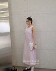 16v8 Tiered round-neck silk dress