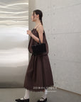 15v16 Textured pinafore dress with lace hem