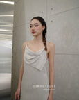 13v12 Linen strappy dress with back cut-out