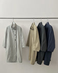 17a33 Trench coat with stand collar