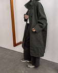 17a33 Trench coat with stand collar