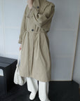 17a33 Trench coat with stand collar