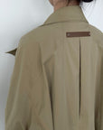 17a33 Trench coat with stand collar