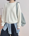17a34 Basic crew-neck sweater