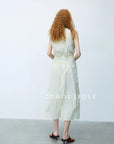 15v15 Drawstring waist midi dress – crisp and breathable