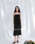15v16 Lace-trim cami dress – soft, flowy, adjustable