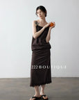 15v16 Lace-trim cami dress – soft, flowy, adjustable
